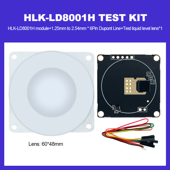 80G liquid water level detection sensor module HLK-LD8001H radar module test kit/development board non-contact, low-power, long-distance, high-precision
